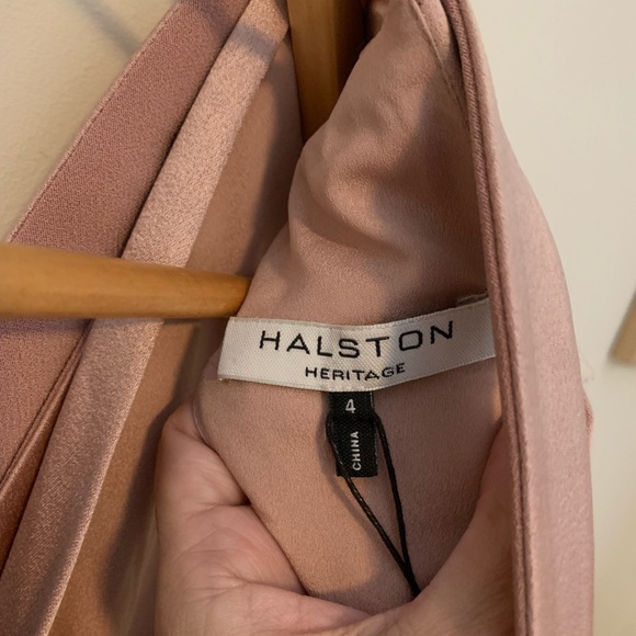 Halston Heritage Women’s Strappy Slip Dress Size 4 Blush Pink - Picture 5 of 16